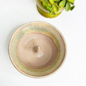 Handcrafted Artisan Ceramic Bowl with Ring Holder